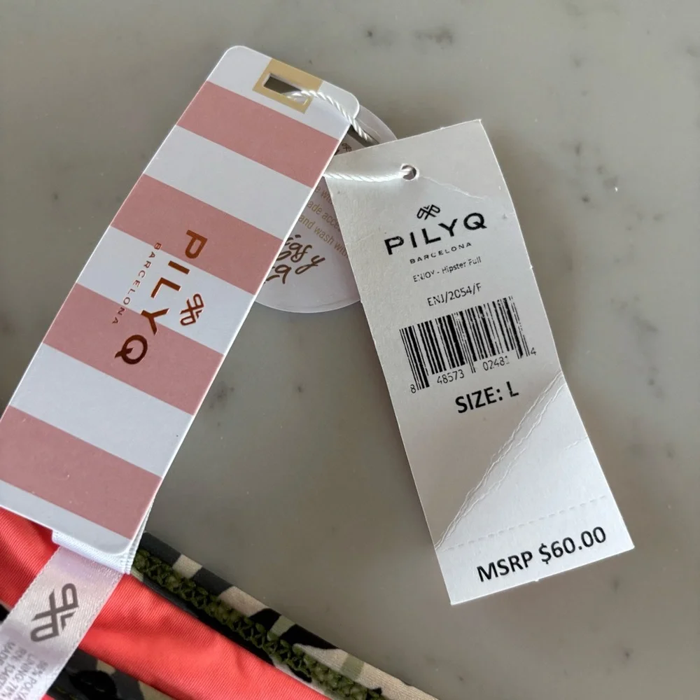 PILYQ‎ Bikini Bottoms size L NWT